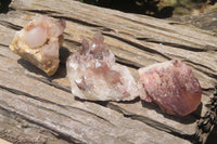 Natural Red Hematoid Quartz Clusters x 6 From Karoi, Zimbabwe