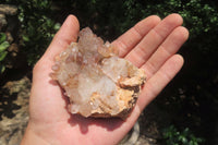 Natural Red Hematoid Quartz Clusters x 6 From Karoi, Zimbabwe