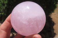 Polished Rose Quartz Spheres x 3 From Ambatondrazaka, Madagascar