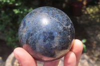 Polished Iolite Spheres x 2 From Ambatofinandrahana, Madagascar