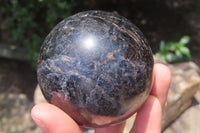 Polished Iolite Spheres x 2 From Ambatofinandrahana, Madagascar