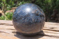 Polished Iolite Spheres x 2 From Ambatofinandrahana, Madagascar