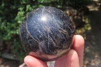 Polished Iolite Spheres x 2 From Ambatofinandrahana, Madagascar