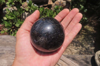 Polished Iolite Spheres x 2 From Ambatofinandrahana, Madagascar