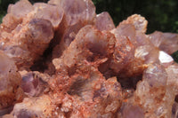 Natural Sugar Amethyst Quartz Clusters x 2 from Solwezi, Zambia