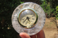 Polished Golden Rutile Quartz Alarm Clock - sold per item - From Brazil