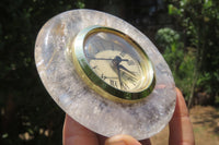 Polished Golden Rutile Quartz Alarm Clock - sold per item - From Brazil