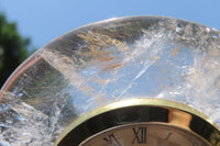 Polished Golden Rutile Quartz Alarm Clock - sold per item - From Brazil