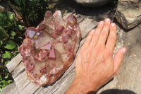 Natural Red Hematoid Quartz Cluster x 1 From Karoi, Zimbabwe