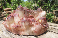 Natural Red Hematoid Quartz Cluster x 1 From Karoi, Zimbabwe