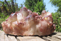 Natural Red Hematoid Quartz Cluster x 1 From Karoi, Zimbabwe