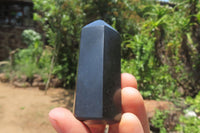 Polished Black Basalt Points x 12 From Antsirabe, Madagascar