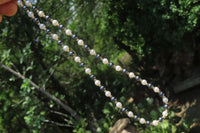 Polished Silver Hematite and Freshwater Pearl Beaded Necklace - Sold Per Item - From China