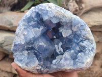 Natural Celestite Geode Specimen x 1 From Sakoany, Madagascar