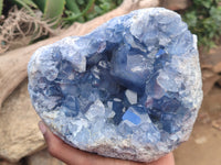 Natural Celestite Geode Specimen x 1 From Sakoany, Madagascar