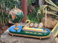 Polished Gemstone World Globe Desk Set x 1 From China