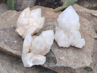 Natural Cascading Candle Quartz Crystals x 6 From Antsirabe, Madagascar