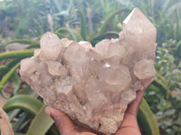 Natural Smokey Phantom Quartz Cluster x 1 From Luena, Congo