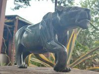 Hand Made Green Verdite Lioness Carving x 1 From Zimbabwe