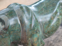 Hand Made Green Verdite Lioness Carving x 1 From Zimbabwe