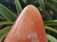 Polished Orange Twist Calcite Standing Free Form x 1 From Maevantanana, Madagascar