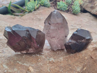 Natural Smokey Quartz Crystals x 6 From Zomba, Malawi