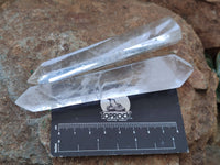 Polished Clear Quartz Crystals x 6 From Madagascar