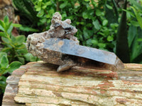 Natural Smokey Quartz With Aegirine Crystals x 4 From Malawi