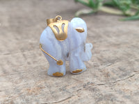 Hand Made Mixed Elephant Stone Pendants x 17 From Southern Africa