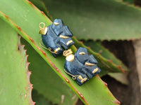 Hand Made Mixed Elephant Stone Pendants x 17 From Southern Africa