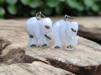 Hand Made Mixed Elephant Stone Pendants x 17 From Southern Africa