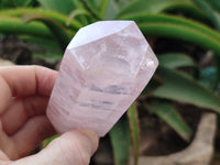 Polished Double Terminated Rose Quartz Points x 6 From Ambatondrazaka, Madagascar