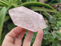 Polished Double Terminated Rose Quartz Points x 6 From Ambatondrazaka, Madagascar