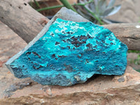 Natural Silica Chrysocolla Specimens x 2 From Kulukuluku, Congo