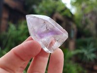 Polished Smokey Amethyst Window Quartz Crystals x 20 From Akansobe, Madagascar