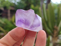 Polished Smokey Amethyst Window Quartz Crystals x 20 From Akansobe, Madagascar