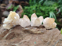 Natural Limonite Quartz Clusters x 70 From Solwezi, Zambia