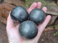 Polished Pharaoh Stone Spheres x 3 From Zimbabwe