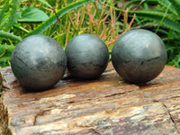 Polished Pharaoh Stone Spheres x 3 From Zimbabwe