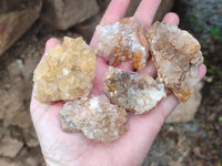 Natural Limonite Quartz Clusters x 24 From Solwezi, Zambia