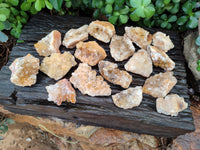 Natural Limonite Quartz Clusters x 24 From Solwezi, Zambia