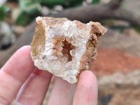 Natural Limonite Quartz Clusters x 24 From Solwezi, Zambia