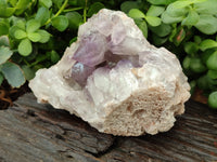 Natural Jacaranda Amethyst Quartz Cluster x 2 from Mumbwa, Zambia