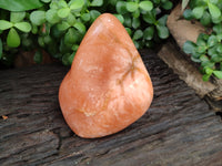 Polished Orange Twist Calcite Standing Free Form x 1 From Maevantanana, Madagascar