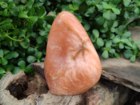 Polished Orange Twist Calcite Standing Free Form x 1 From Maevantanana, Madagascar