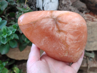 Polished Orange Twist Calcite Standing Free Form x 1 From Maevantanana, Madagascar