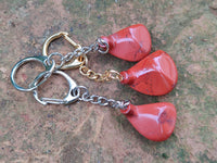 Polished Red Jasper Golf Driver Keyring - Sold Per Item - From South Africa