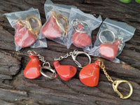 Polished Red Jasper Golf Driver Keyring - Sold Per Item - From South Africa