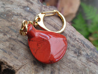 Polished Red Jasper Golf Driver Keyring - Sold Per Item - From South Africa