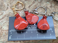 Polished Red Jasper Golf Driver Keyring - Sold Per Item - From South Africa